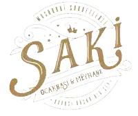 a logo for saki ocakbasi & meyhane