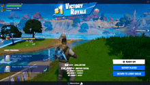 a screen shot of a video game with the title victory royale on it