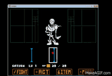 a computer screen shows a skeleton with a heart on his chest .