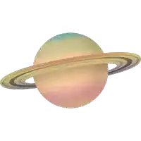 an illustration of saturn with rings around it