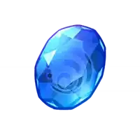 a blue sapphire with a swirl on it on a white background