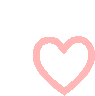 a pink heart on a white background