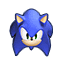 a sonic the hedgehog icon on a white background .