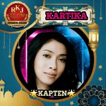 a picture of a woman with the name kartika