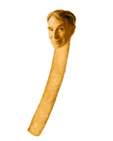 a picture of a man with a long arm