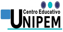 a logo for centro educativo unipem with blue circles on a white background