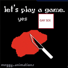 a poster that says let 's play a game yes