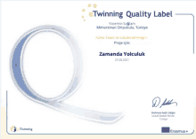 a certificate that says twinning quality label