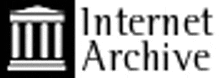 a black and white logo for the internet archive with a pillar