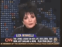 liza minnelli is on cnn talking about her mom judy garland