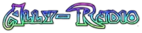 a rainbow colored logo for silly radio