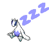 a pixel art of a white and purple pokemon with a purple smoke trail coming out of it .