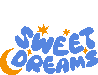 a logo that says sweet dreams with a crescent moon