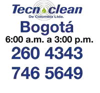 a sign that says tecnoclean de colombia ltd.