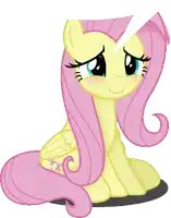 a cartoon of a pony with pink hair and a blue eye