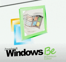 a windows be bombileum edition box with a picture of a face on it