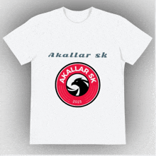 a white t-shirt that says akallar sk 2023