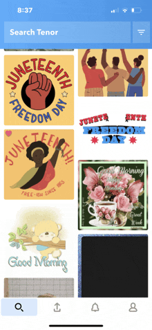 a screenshot of a phone screen that says june tenth freedom day