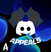 a discord icon with the words appeals written below it