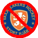 a logo for lakers hockey with a red circle around it