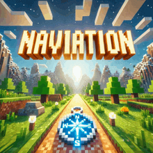 a poster for a game called navigation with a compass