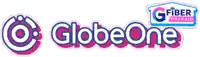 a logo for globeone that says g fiber prepaid on it