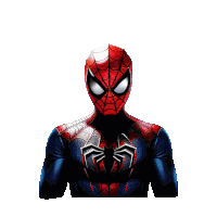 a drawing of a spiderman with a spider on his chest