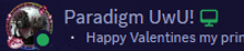 a purple background with the words " happy valentines my prir "