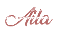 the word aula is written in a shiny pink font