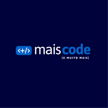 a dark blue background with the words maiscode on it