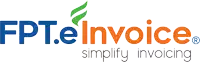 a logo for fpt.e invoice which simplifies invoicing