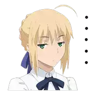 Saber Fate Stay Night Sticker