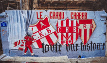 a mural on a wall that says le grand chabab on it