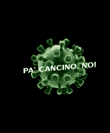 a picture of a virus with the words pa cancino no on it