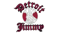 a detroit jimmy logo with a bearded man