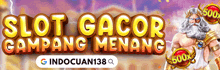 an advertisement for slot gacor campang menang with a picture of a bearded man