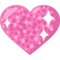 Glittery Heart Heart Sticker