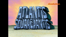 a nickelodeon advertisement for atlantis squarepants is shown