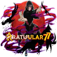 a poster with a cartoon character and the words ratuular 77 on it