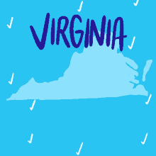 a blue sign that says virginia early voting