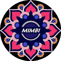 a circular design with the word mimbi in the middle