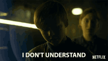 a poster for netflix shows a boy in the dark and says i don 't understand