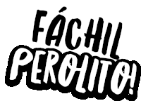 a black and white logo that says " facil perolito "