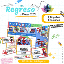 a poster that says regreso a clases 2024 on the top