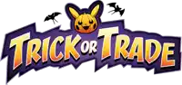 a trick or trade logo with a pumpkin on it