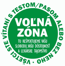 a green circle that says volna zona in white letters