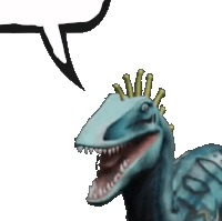 a drawing of a dinosaur with its mouth open