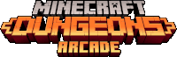 a logo for a video game called minecraft dungeons