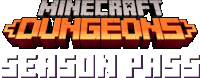 the logo for minecraft dungeons season pass