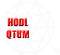 a white background with red text that says hodl qtum